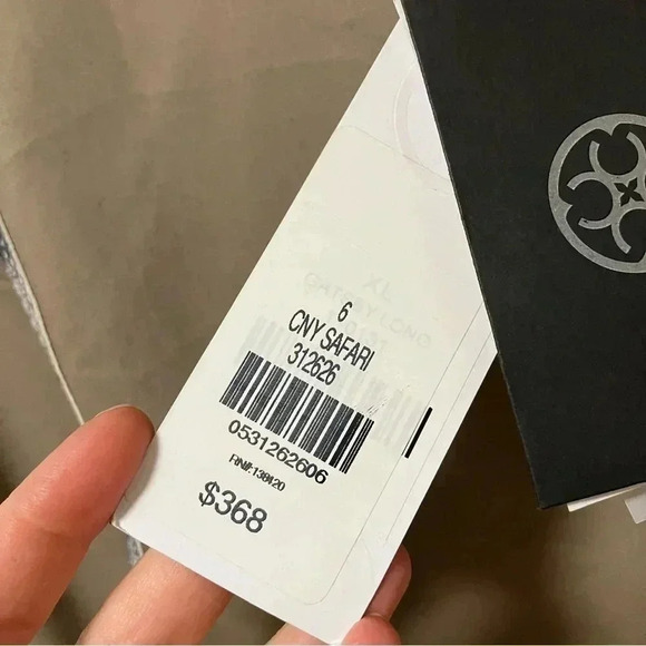 NWT  Carlisle python leather taupe blouse top - Picture 2 of 9